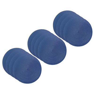 John Ritzenthaler Co. Woven Round Placemat, Set of Twelve