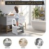 Plastic Toddler 2-Step Stool (Gray) – Bathroom Sink Stool with Handrails, for Nursery & Toilet Potty Training - 3 of 4