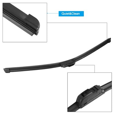 X-Autohaux Plastic Metal Rubber for Honda Crosstour 2010-2016 Windshield Wipers 22" Black