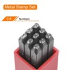 Unique Bargains High Tool Steel 0-9 Punch Number Stamp Set for Metal Wood 9 Pcs - 3 of 4