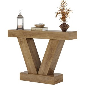 Lantine 41.3" Console Table for Entryway, Behind Couch Sofa Table with V-Shaped Legs, Living Room, Hallway, Foyer - 1 of 4