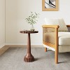 NicBex Modern Solid Wood Round End Table with Unique Base,Natural Side Table,Coffee Table for Bedroom,Living Room - 2 of 4