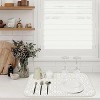 LunaLulinlk 24" x 18" Dish Drying Mat Set of 2 Microfiber Dish Drainer/Rack Pads with Hanging Loop Beige Damask - 3 of 4