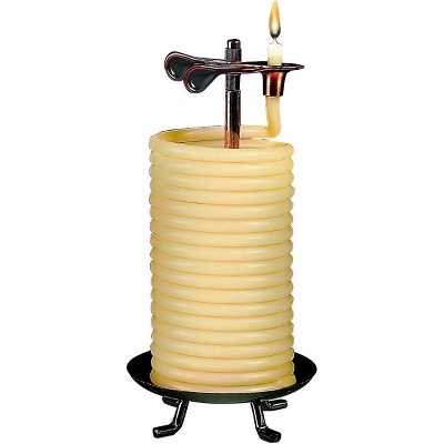 BRINJOY 80-Hour Vertical Candle, Eco-friendly Natural Beeswax with Cotton Wick