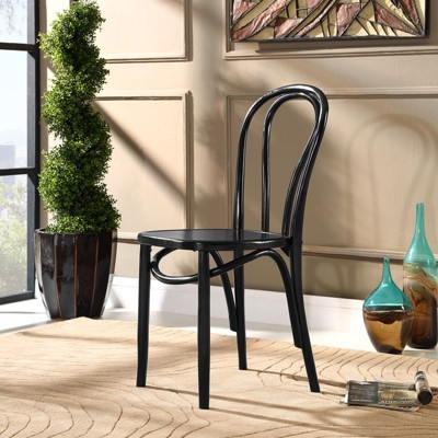 Eon Black Elm Wood Low Side Chair