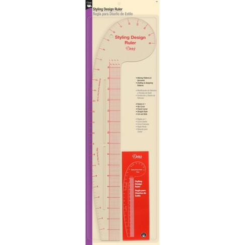 Dritz 24 inch Hip Curve Ruler with How-To Illustrations