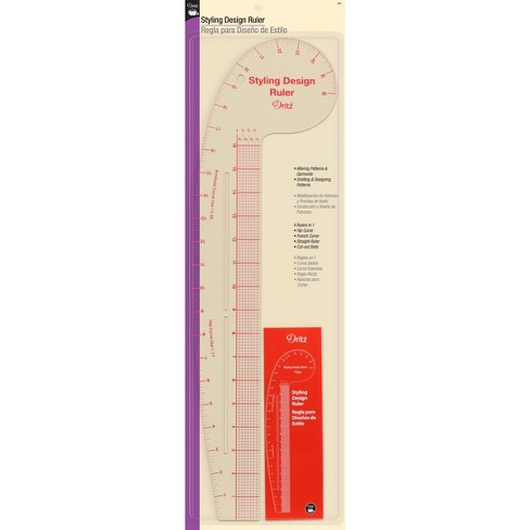 Dritz 24 Hip Curve Ruler For Pattern Drafting Clear : Target