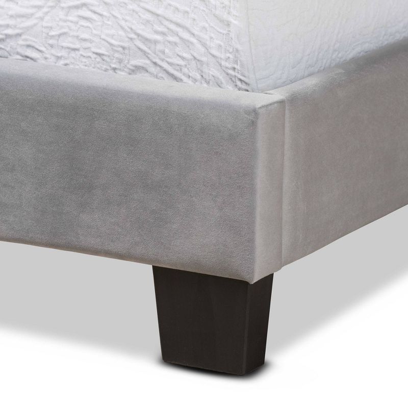 Tamira Glam Velvet Fabric Upholstered Panel Bed - Baxton Studio, 6 of 10
