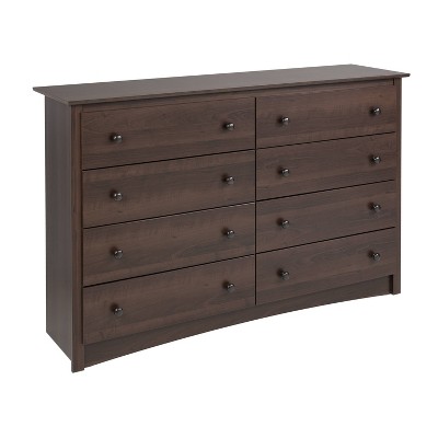 Fremont Espresso Horizontal 8-Drawer Dresser with Deep Storage
