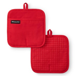 KITCHENAID Gourmet Series Gridlines Pot Holders 2-Pack Set - 1 of 4