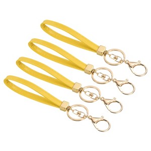 Unique Bargains Outdoors Bag Wallet Decoration Wrist Lanyard Keychains 4 Pcs - 1 of 4
