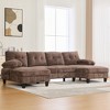 KTMBDW Modular Sectional Sofa, U-shaped Sofa Chenille Couch with Dual Chaise Lounges, Storage Pockets and Armrest Pillows for Living Room - 2 of 4