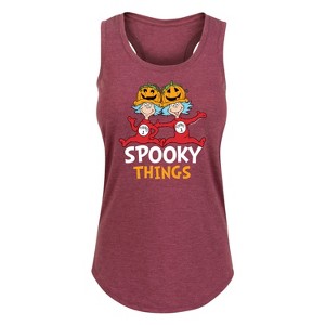 Women's - Dr. Seuss - Spooky Things Graphic Racerback Tank - 1 of 4