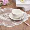 Unique Bargains Polyester Oval Embroidered Vintage Absorbent Coasters 2 Pcs - 3 of 4