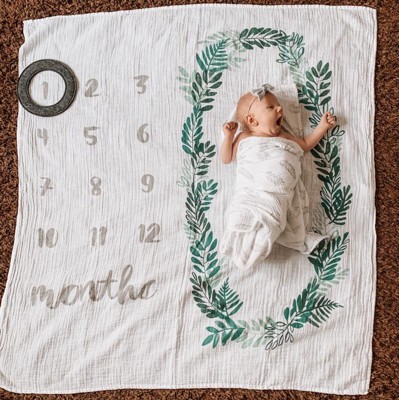 Baby milestone blanket online target