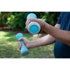 Bintiva Adjustable Dumbbell – Neoprene-Coated Ergonomic Design with Insertable Weight Bars – 5lb Blue - 3 of 4
