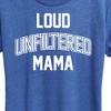 Women's - Instant Message - Loud Unfiltered Mama Short Sleeve Graphic T-Shirt - 2 of 4