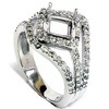 Pompeii3 3/4ct Fancy Princess Cut Diamond Engagement Setting - 2 of 4