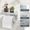 Ridstar 304 Stainless Steel Toilet Paper Holder with Shelf and Phone Holder-Silver - 2 of 4