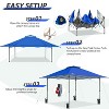 EAGLE PEAK 13x13ft Pop Up Canopy Tent Instant Outdoor Canopy Easy Setup w/Auto Extending Eaves - 2 of 4