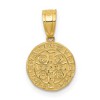 Black Bow Jewelry 14k Yellow Gold Solid San Benito 2 Sided Medal Pendant, 10mm or 18mm - 3 of 4