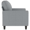 vidaXL 2-Seater Sofa Light Gray 47.2 in. Fabric - 4 of 4
