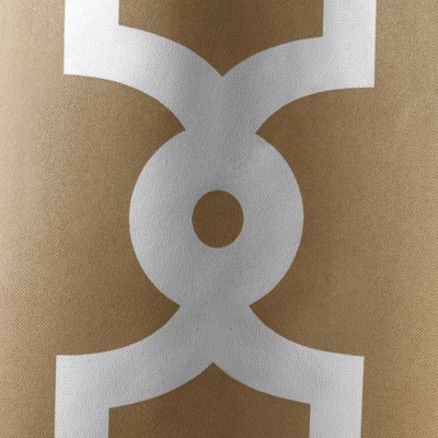 Taupe Polyester Blackout Grommet Window Panel Set