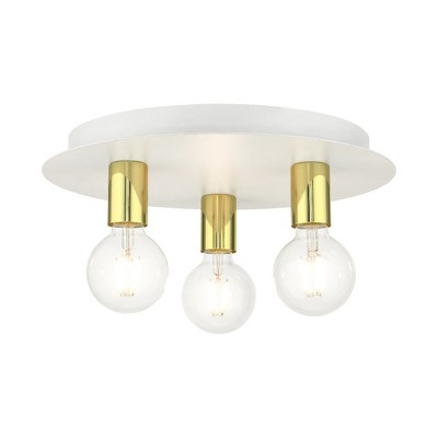 Livex Lighting Hillview 3 - Light Flush Mount in  White