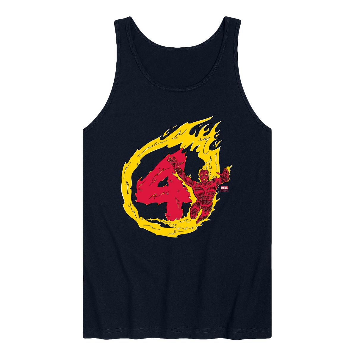 Men's - Marvel - Human Torch 4 Graphic Tank Top - thumbnail 6