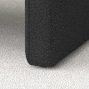 DOMETOUR BLACK Upholstered Single Sofa Chair with Armrests for Dining Room/Bedroom/Living Room/Reception (30.9x30.51x30.11) - 4 of 4