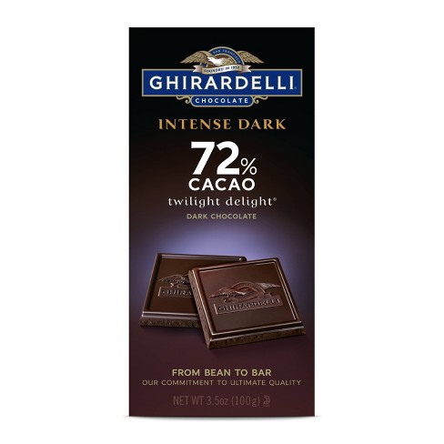 Ghirardelli Intense Dark 72% Cacao Chocolate Bar - 3.5oz : Target