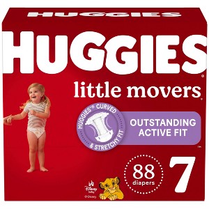 Huggies Little Movers Baby Disposable Diapers - (Select Size and Count) - 1 of 4