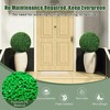 Resenkos Set of 2 20-Inch Artificial Boxwood Topiary Spheres, UV Resistant for Patio, Green - 2 of 4