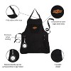 Evergreen Oklahoma State University Black Grill Apron- 26 x 30 Inches Durable Cotton with Tool Pockets and Beverage Holder - 4 of 4