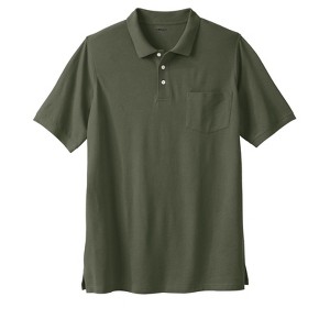 Liberty Blues by KingSize Longer-Length Shrink-Less Cotton Polo - 1 of 4