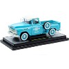 1958 Chevrolet Apache Stepside Truck "Chevrolet Service" Light Blue with White Top 1/24 Diecast Model Cars by M2 Machines - 2 of 3