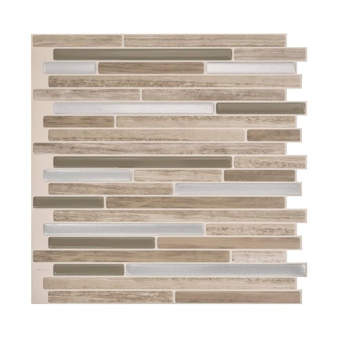 SMART TILES Peel and Stick Backsplash - 4 Sheets of 11.56 x 8.38