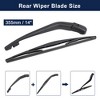 Unique Bargains Rear Window Windshield Wiper Blade Arm Set for Honda 14inch - 2 of 4