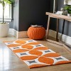 Nuloom Gabriela Geometric 2x10 Runner Rug for Living Room Bedroom Dining Room Entryway Hallway Kitchen, Deep Orange/White - 2 of 4