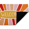 Stupell Industries Bright Welcome Sunburst Printed Outdoor Door Mat, design by Emily Cromwell, 18"x30" - 2 of 4