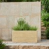 31.25" W Rectangle Planter Box, Handmade MGO, Travertine Finish-- Frevyn - 2 of 4