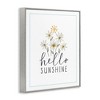 Stupell Industries Hello Sunshine with Daisies Black Framed Giclee Art - 3 of 4