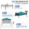 EAGLE PEAK 8x8ft Pop Up Canopy with Sidewall, 8x8 Base 6x6 Top - 2 of 4
