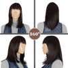 Alilang Medium Length Straight Bob Wigs 14 inch Synthetic with Bangs Daily Party Cosplay Hair Wig for Wome - 4 of 4