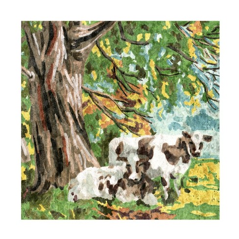 Melissa Wang Cows Under A Tree Ii Canvas Art : Target