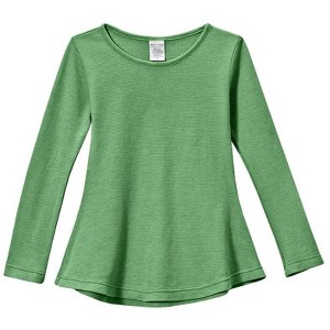 City Threads USA-Made Thermal Girls Soft & Cozy Long Sleeve Tunic - 1 of 2