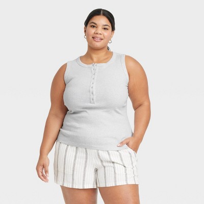 Women's Henley Tank Top - Universal Thread™