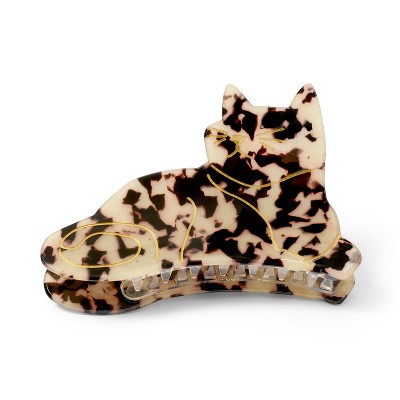 Image of Acrylic Cat Claw Hair Clip - Tortoise Shell - The Cuddle Collab