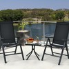 Costway 18'' Patio Coffee Side Table Square Tempered Glass Top Garden Deck - 4 of 4