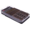 Battery Storage Organizer Case, Holds 104 Batteries AA AAA C D 9V Button, Includes LCD Battery Tester - Clear - By ELITRA HOME,Black - 4 of 4